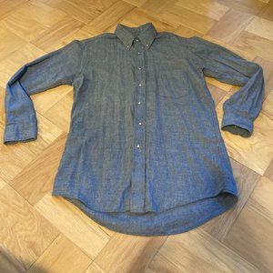Lands' End VIYELLA Wool & Cotton Blend Shirt Made in Canada
